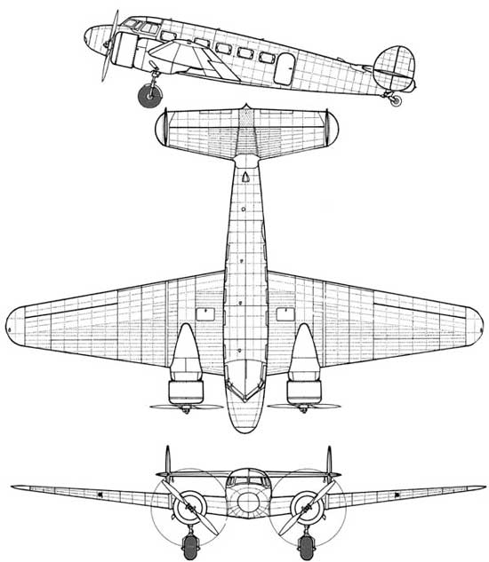 Aviation History | History of Flight | Aviation History Articles, Warbirds, Bombers, Trainers, Pilots | 3-View-Lockheed-Electra