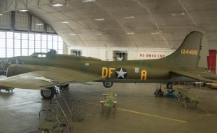 During a January 4, 2018 media event at the restoration hangar, curators at the United States Air Force Museum showcased progress in restoring the Memphis Belle, flown by the aircrew to complete a 25-mission combat tour over Europe. 
