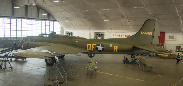 During a January 4, 2018 media event at the restoration hangar, curators at the United States Air Force Museum showcased progress in restoring the Memphis Belle, flown by the aircrew to complete a 25-mission combat tour over Europe. 